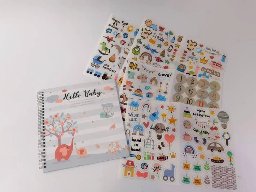 Baby Record Book and Sticker Set