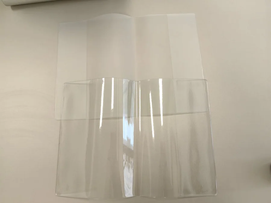 Clear PVC Book Cover, Custom Size