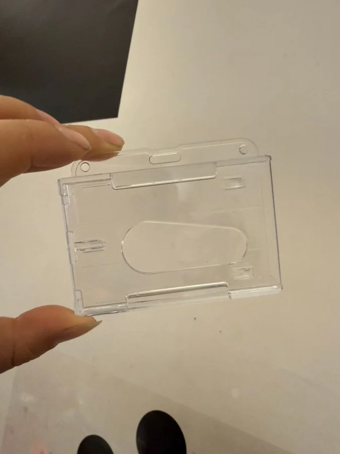 Clear PP ID Badge Holder - view 2