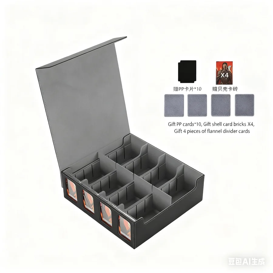 Four-Row 3000+ Magnetic Flip Card Storage Box Portable Board - view 2