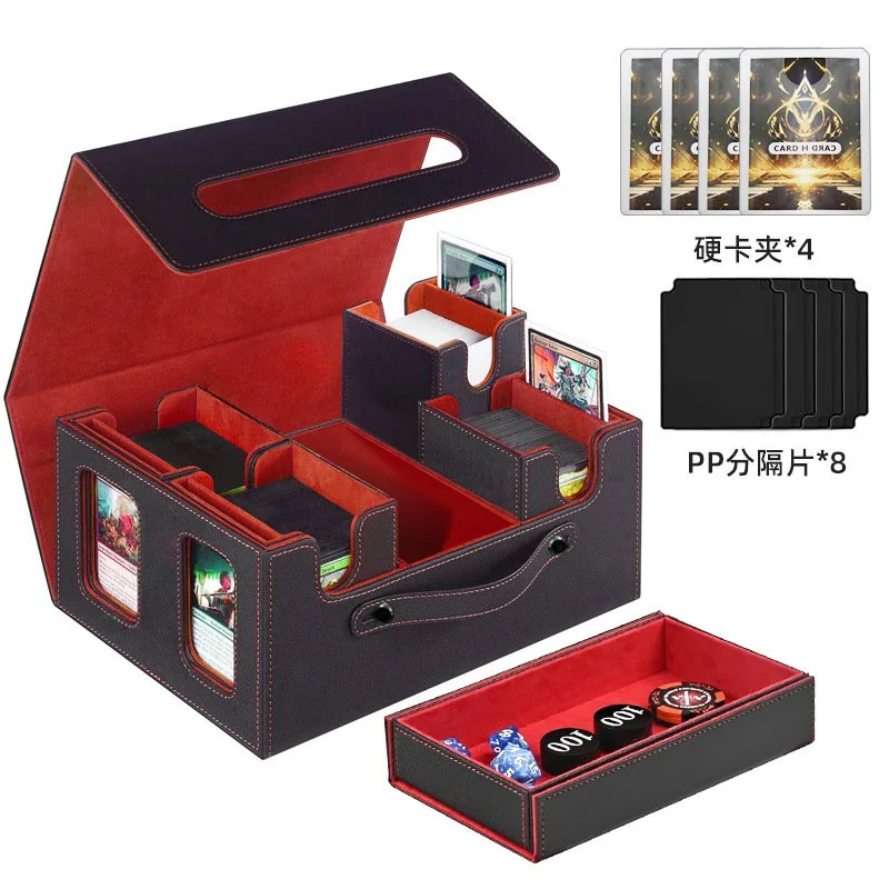Handheld Windowed Game Card Case with Double Sleeves –