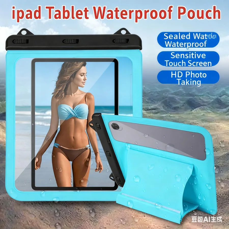 Outdoor Rafting Indoor Bathing Tablet Waterproof Case with S
