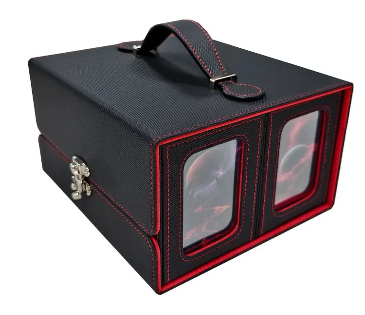 PU Leather Windowed Yu-Gi-Oh Card Case, WS Deck Storage Box, - view 2