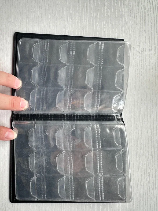 Coin Collection Album with Clear Pockets