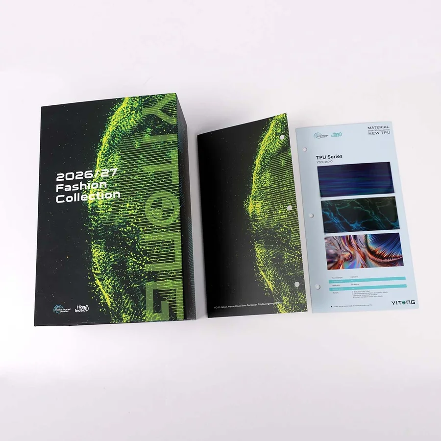 Fabric & Leather Color Card Sample TPU & Home Text
