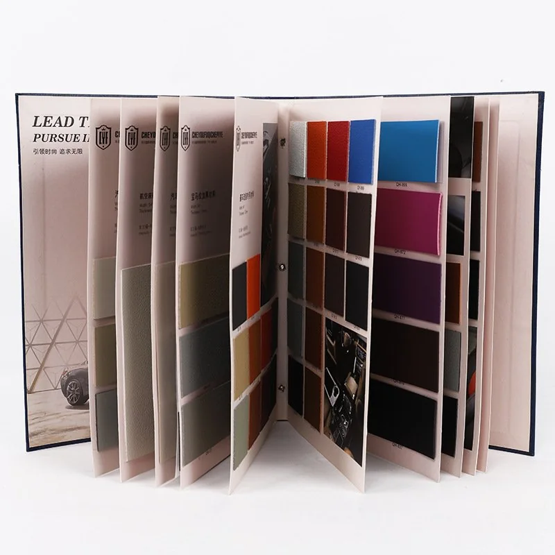 Manufacturer-Designed Leather Seat Cushion Color Card Brochu