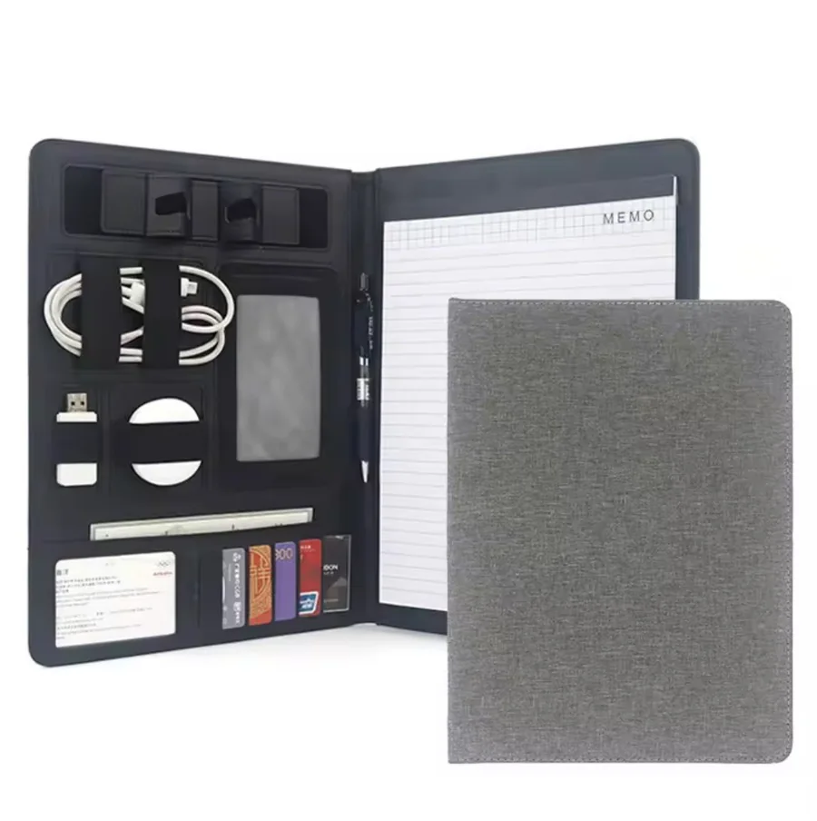 A4 PU Leather Document Portfolio Folder Conference Organizer