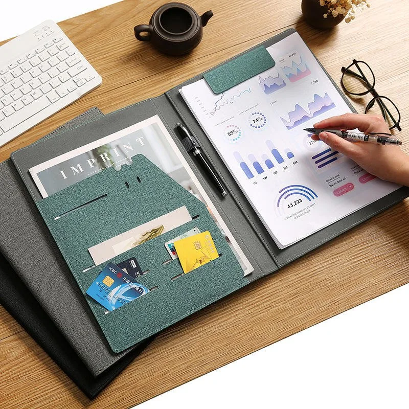 A4 PU Multi-Functional file Folder Padfolio Model 1714 - view 2