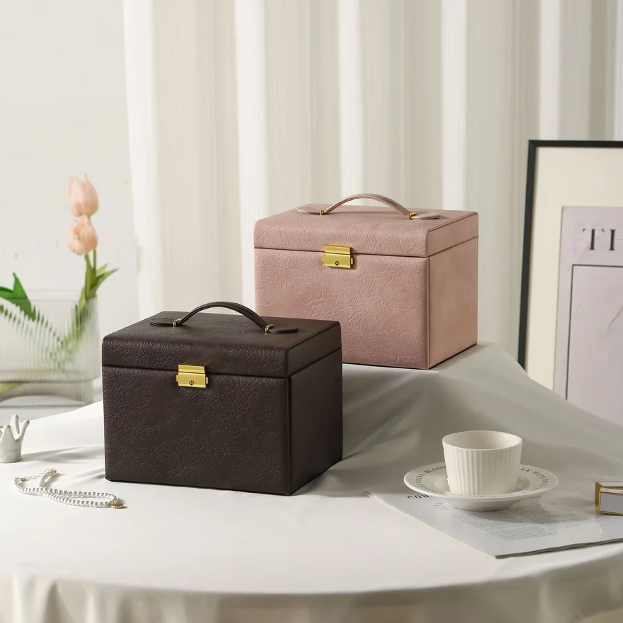 Large Capacity 4-Layer Lockable Jewelry Storage Box - view 2