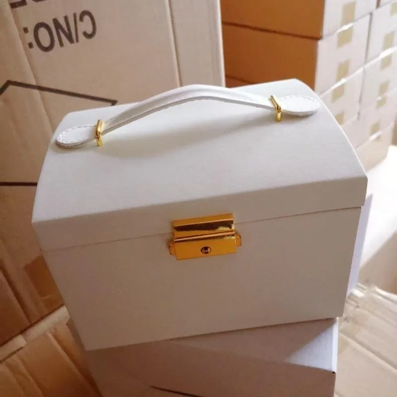 PU Leather Lockable Three-Layer Jewelry Box - view 2
