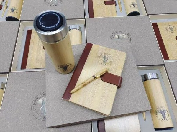 Bamboo Notebook and Tumbler Gift Set - view 2
