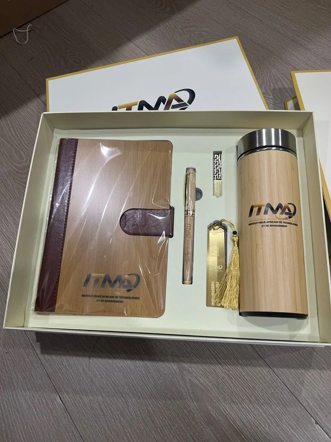 Bamboo Notebook and Tumbler Gift Set - view 3
