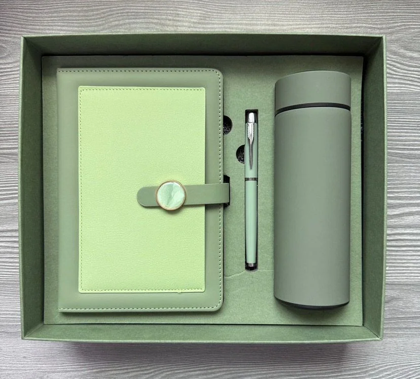 Notebook and Tumbler Gift Set, Green