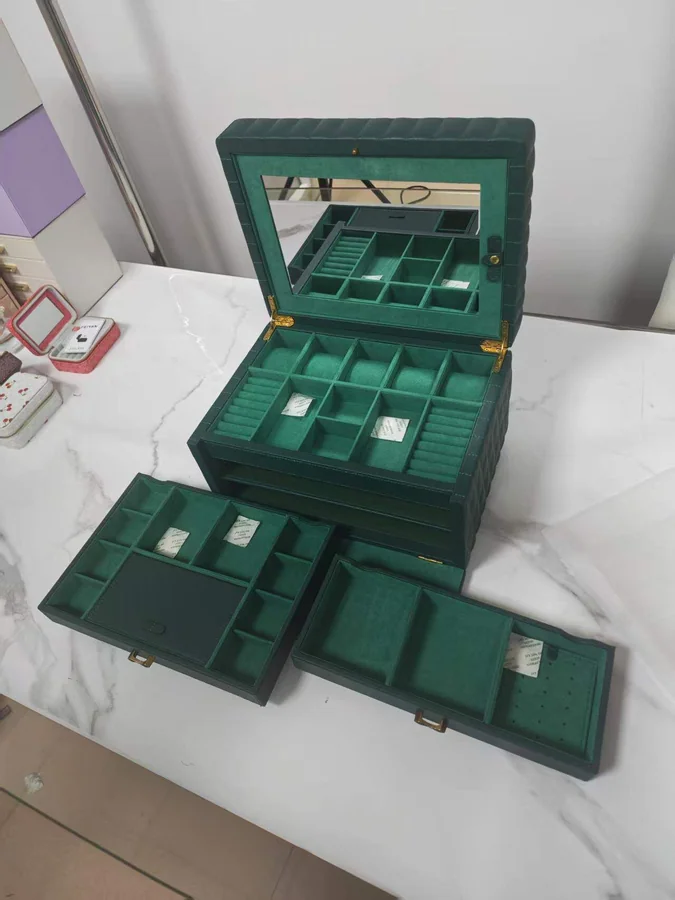 Large Genuine Leather Jewellery Box - view 2