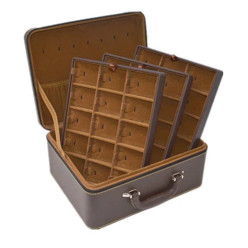 PU Jewelry Display case Portable Storage Box - view 2