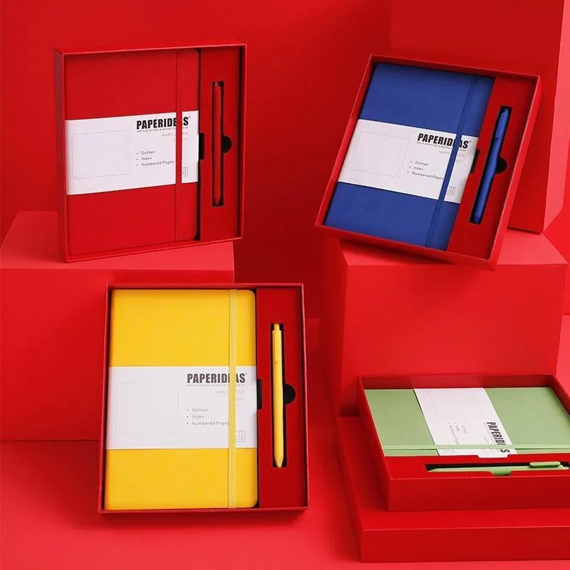 A5 PU Elastic Band Notebook Strap Journal Gift Box Set - view 2