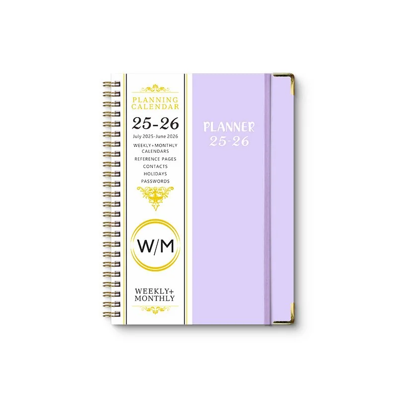 July 2025-June 2026 Spiral Notebook Daily Planner Calendar A - view 2