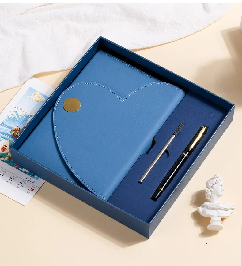 PU Leather Heart Shaped Notebook