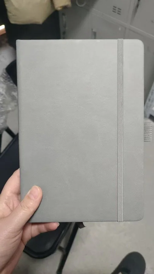 PU Leather Strap Journal, Grey