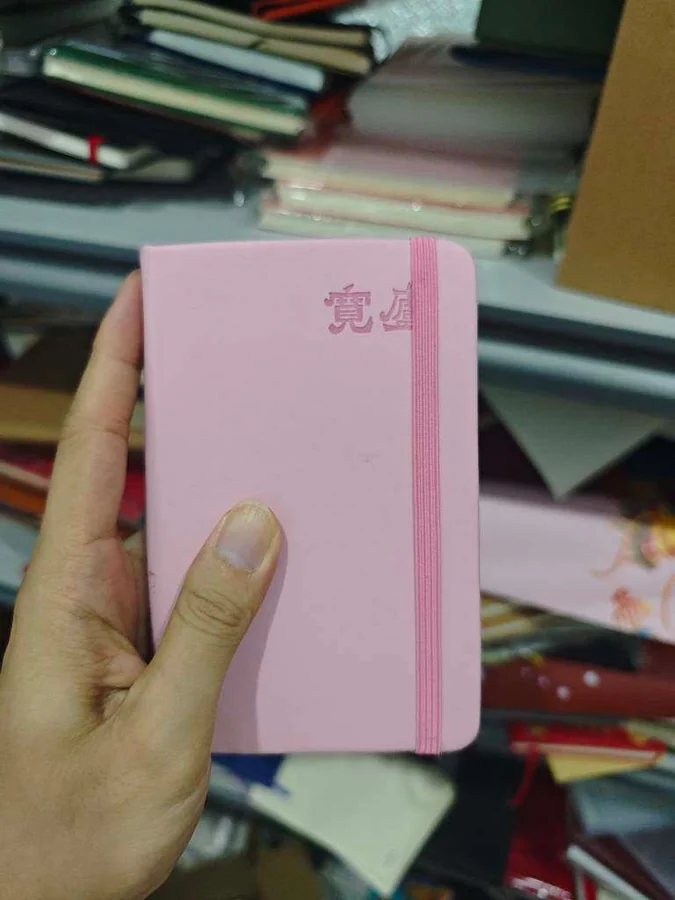 PU Leather Strap Journal, Pink