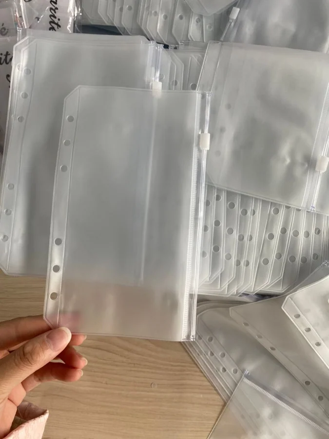 A5 6-Hole Zipper Page Protectors - view 2