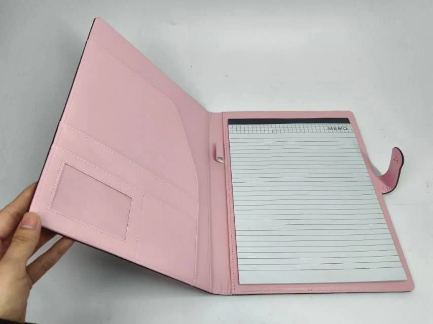 A4 Checkered PU Portfolio with Notepad - view 2