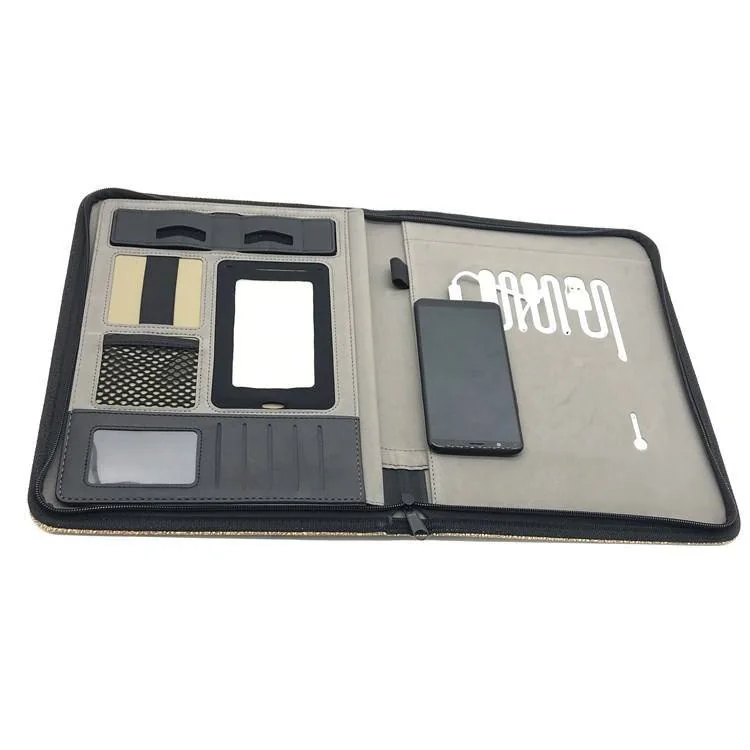 A4 Zipper Portfolio with Power Bank Charging - view 2