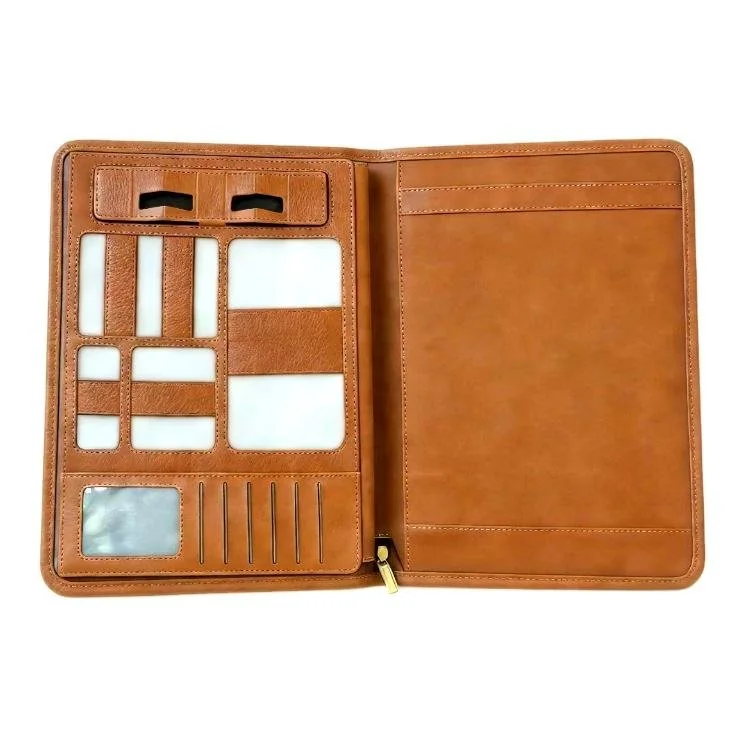 Customizable A4 Leather Portfolio