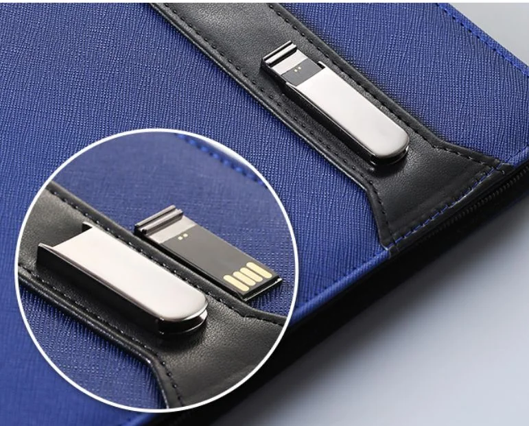 Portfolio with USB Drive Holder