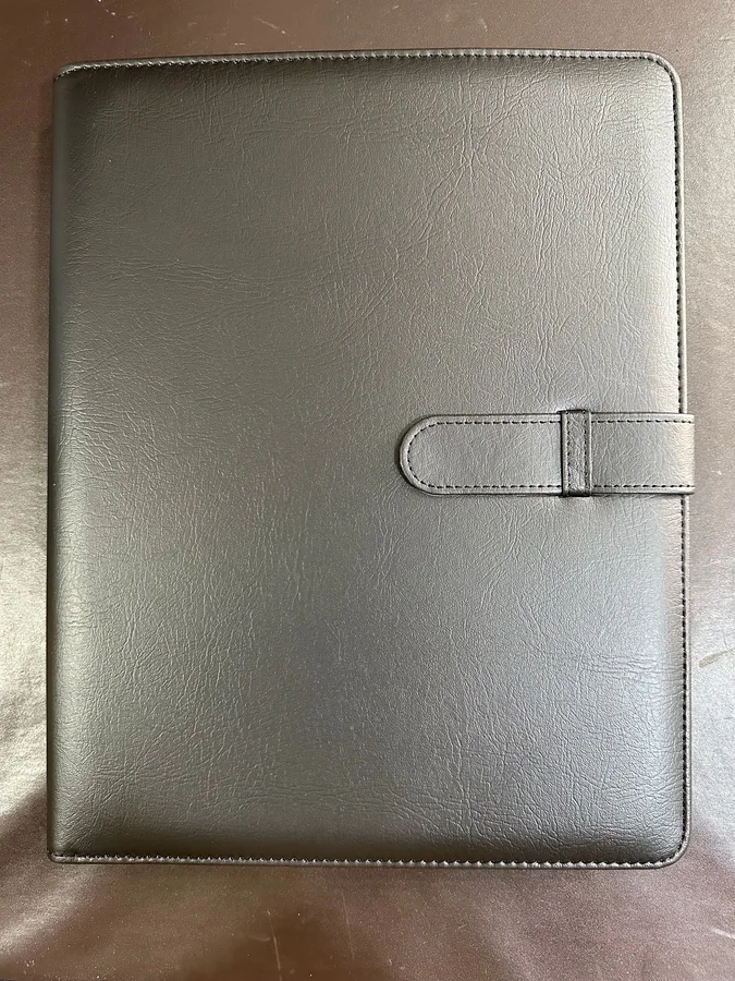 PU Portfolio with Buckle and Clipboard - view 3