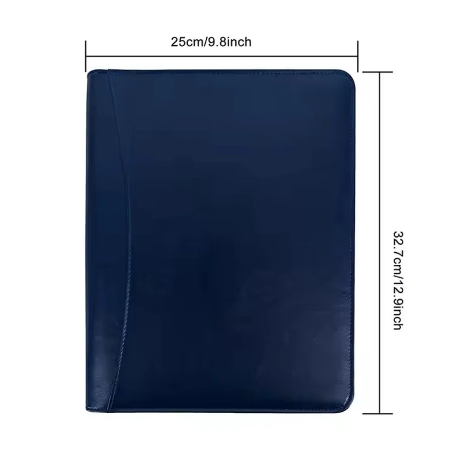 Zipper PU Padfolio | A4 Business Portfolio Folder - view 2