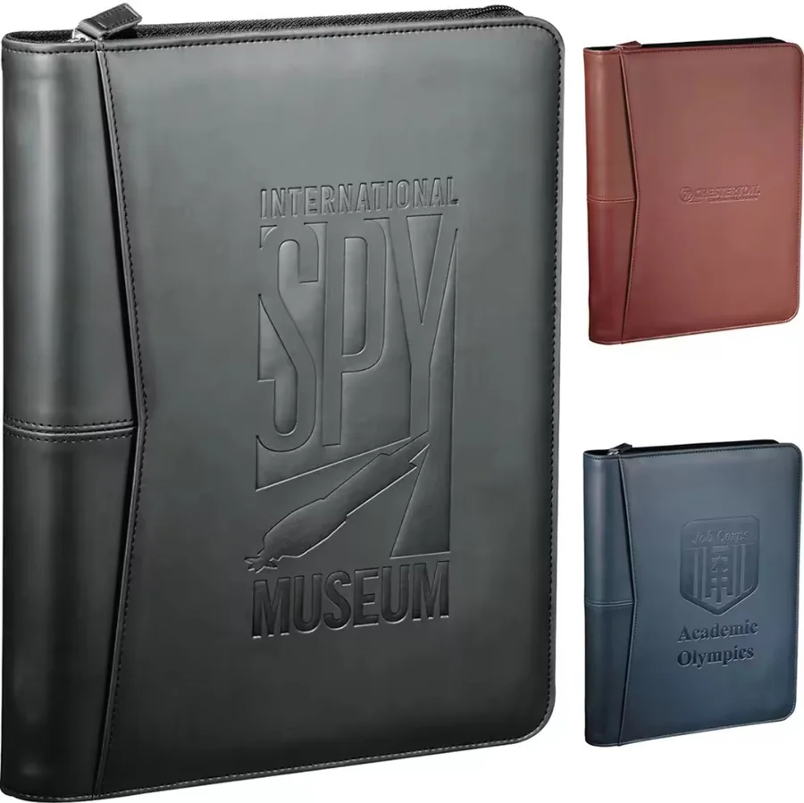A4 3‑Ring PU Leather Portfolio | Business Padfolio - view 2