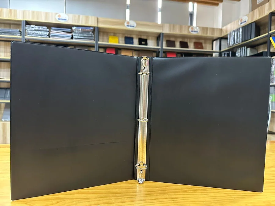 Black and White PVC Ring Binder