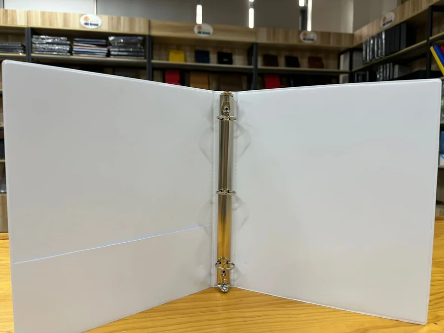 Black and White PVC Ring Binder - view 2