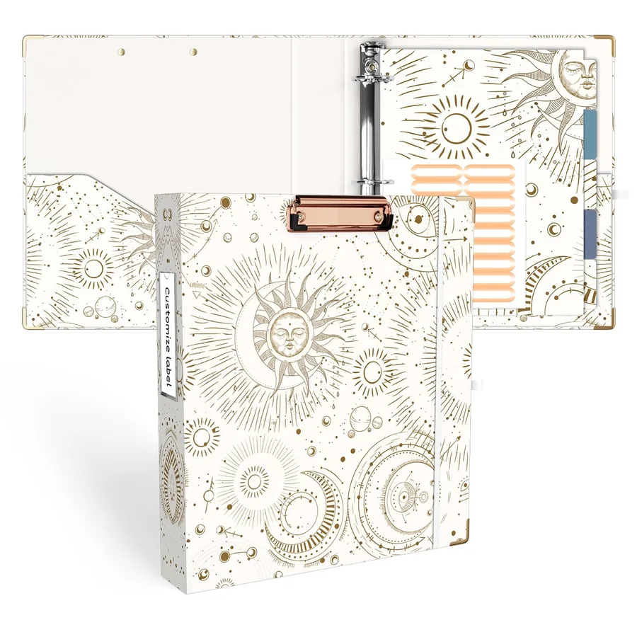 Cute School Office Tabbed Letter Binder - view 2