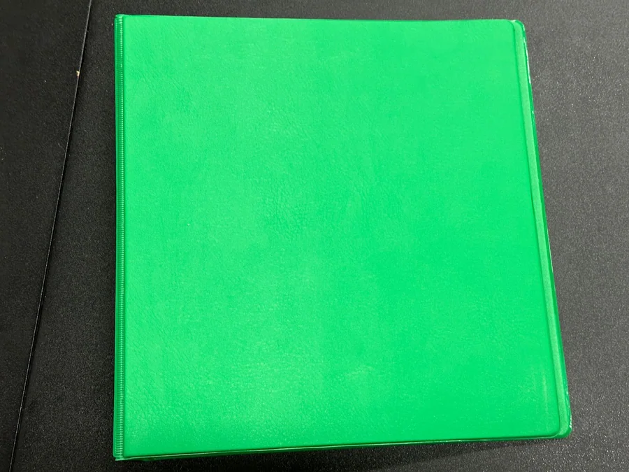 Green PVC Ring Binder